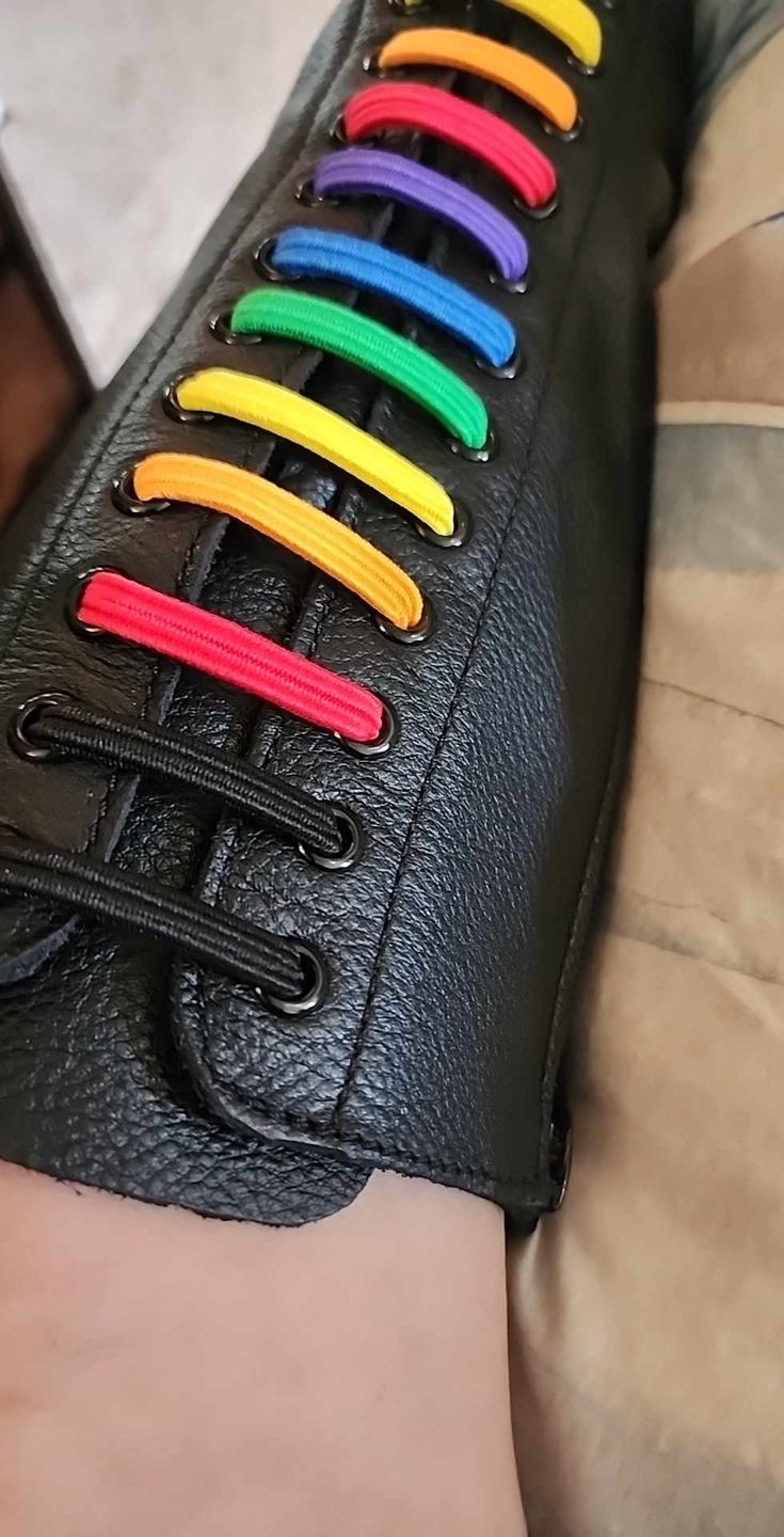 Customer photo review of U-Lace Kiddos - Rainbow