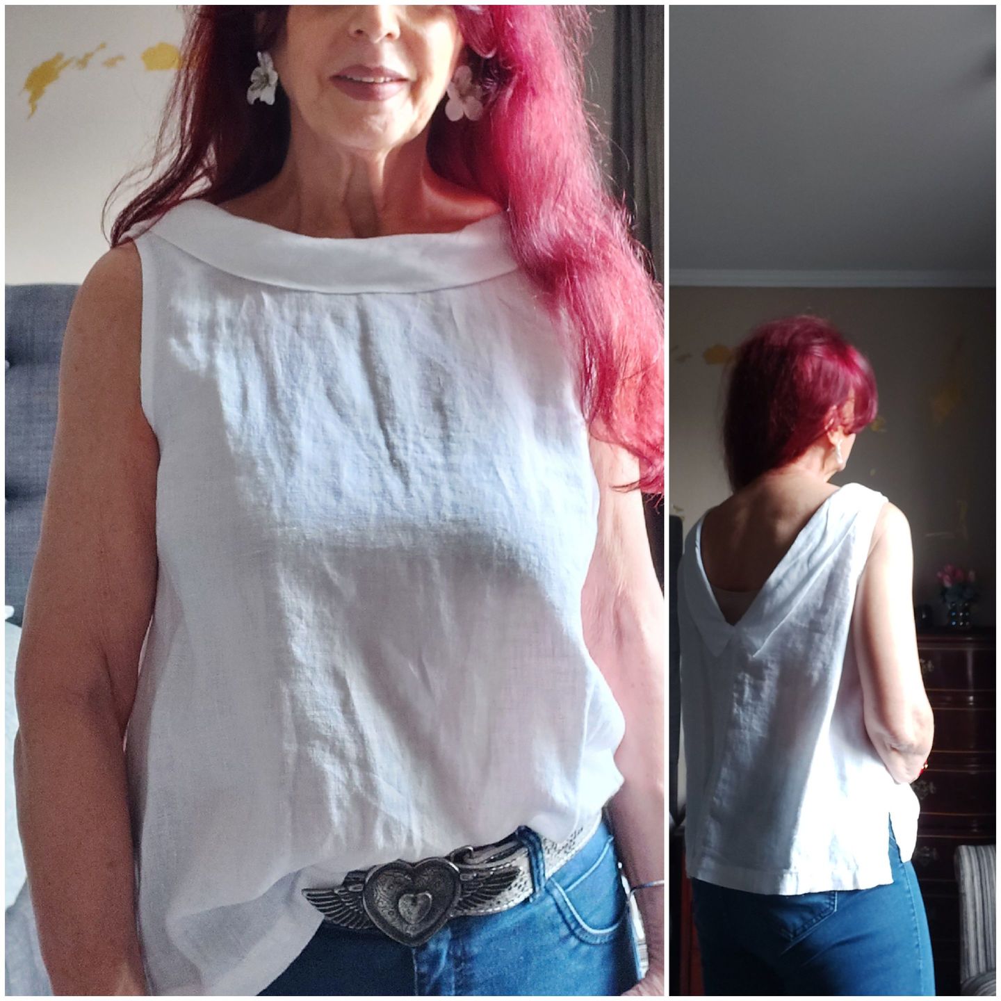 Customer photo review of Blusa Delos Blanco