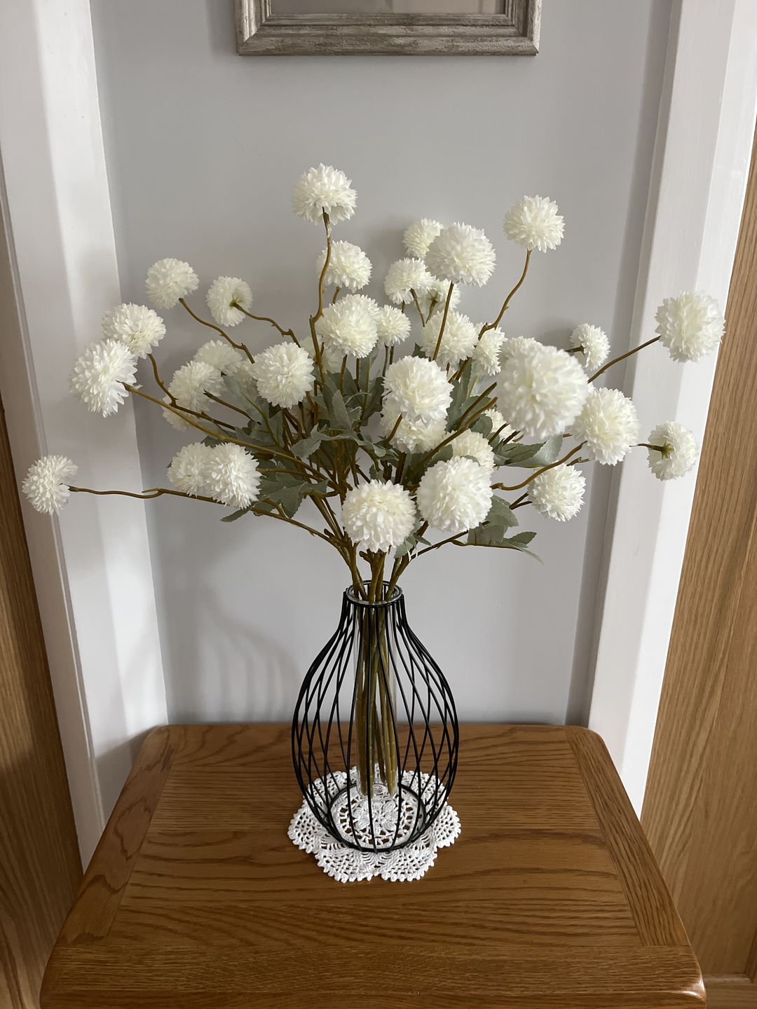 Customer photo review of Faux Kiku Flower - White (10 Stems)