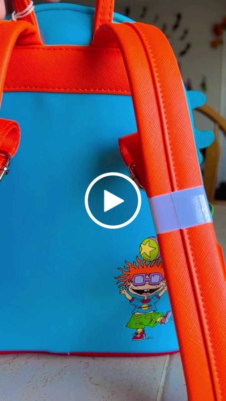 Customer video review of 707 Street Exclusive - Loungefly Nickelodeon Rugrats Chuckie Cosplay Mini Backpack With Removable Glasses