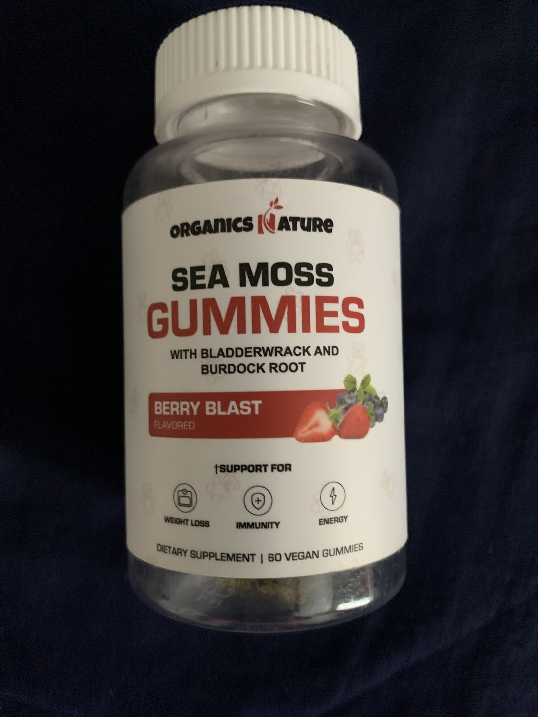 Customer photo review of Irish Sea Moss Gummies With Bladderwrack & Burdock