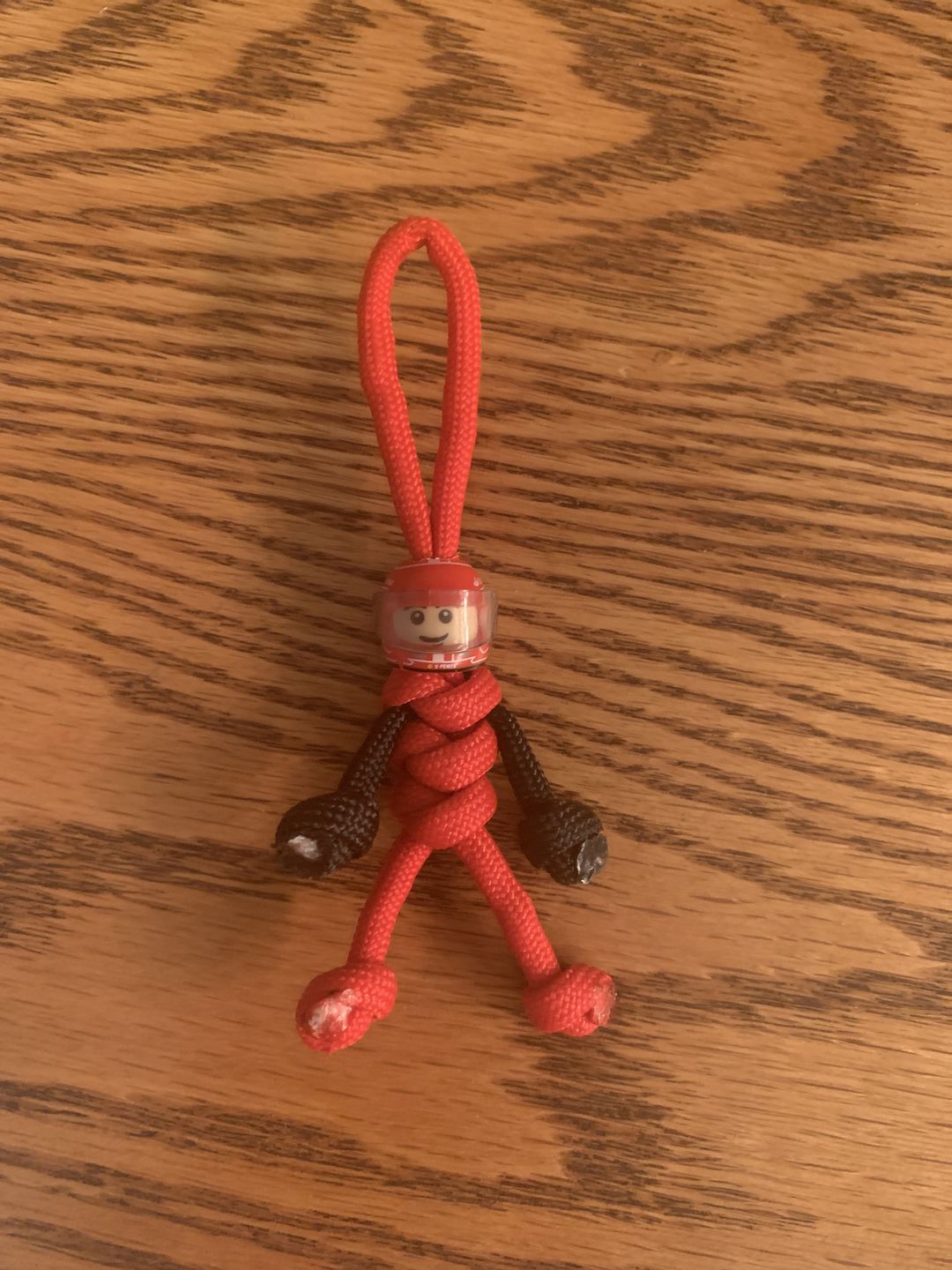 Customer photo review of Limited Edition Charles Lerclerc Racing Paracord Buddy Keychain