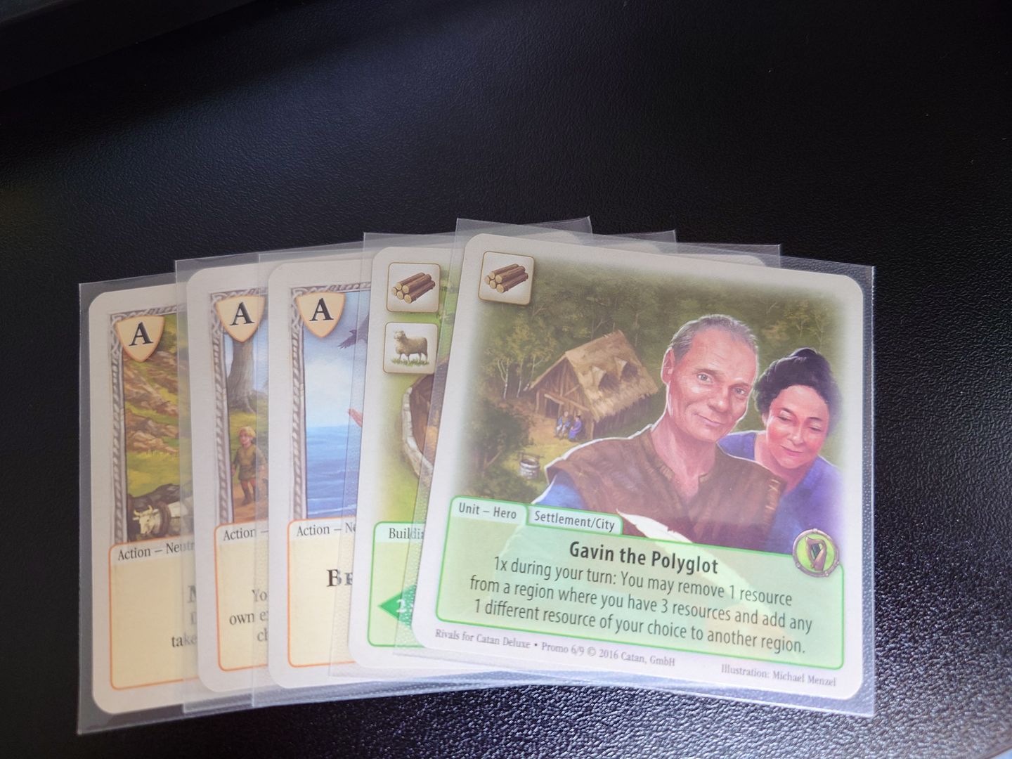 Customer photo review of Rivals for Catan Card Sleeve Kit