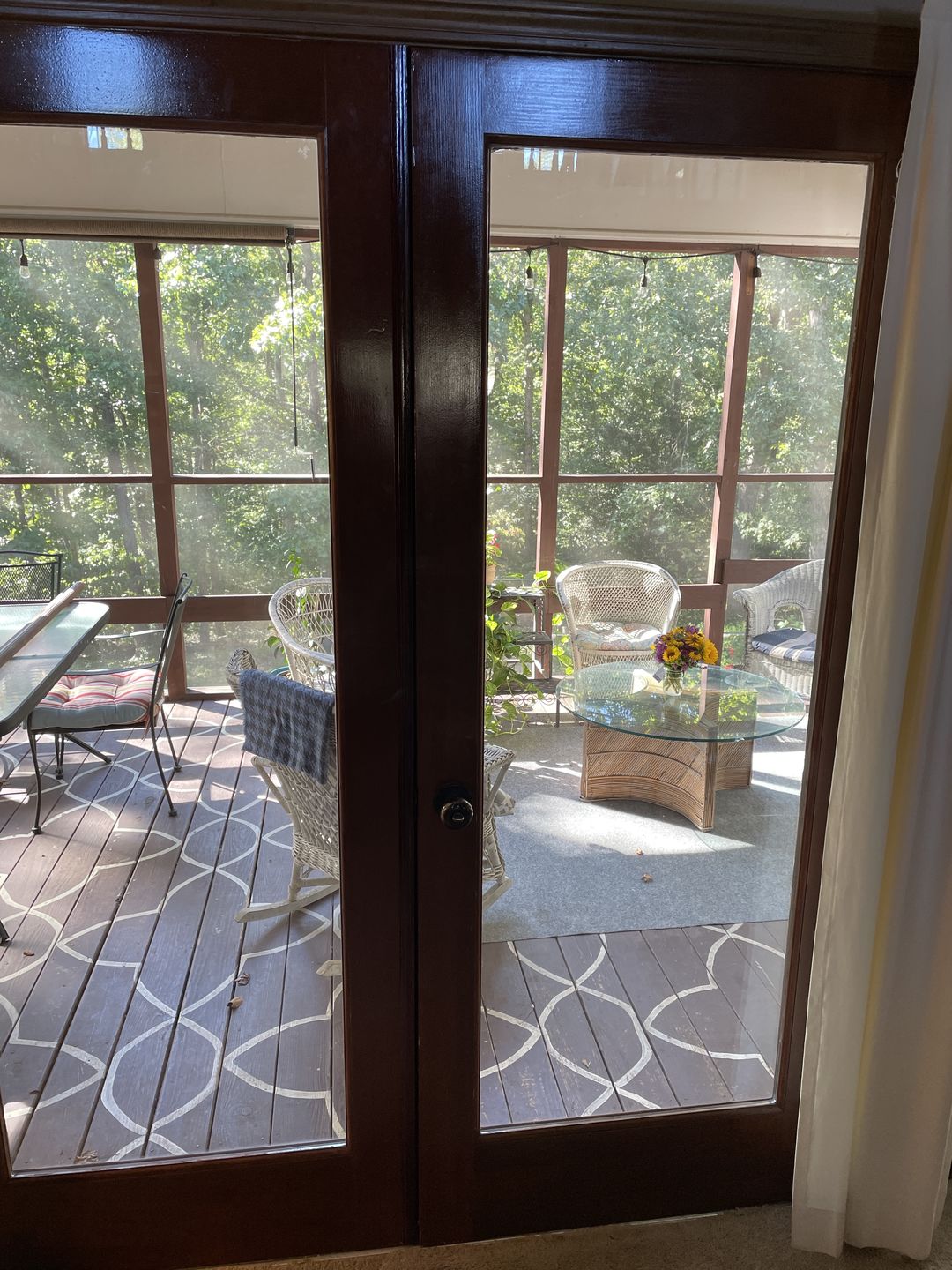 Customer photo review of Thermal Aluminum Astragal (Bronze Stainable) - without hardware