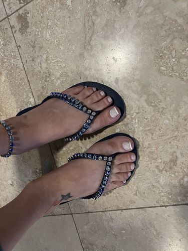 Customer photo review of Mini Color Combo Flip Flops