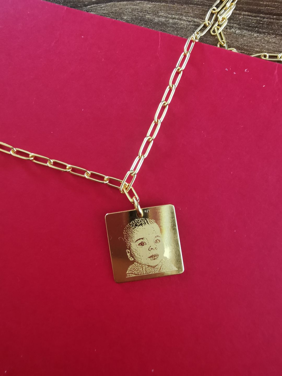 Customer photo review of MALOU KETTE GOLD / FOTOGRAVUR / NUR NOCH 2 STÜCK ERHÄLTLICH