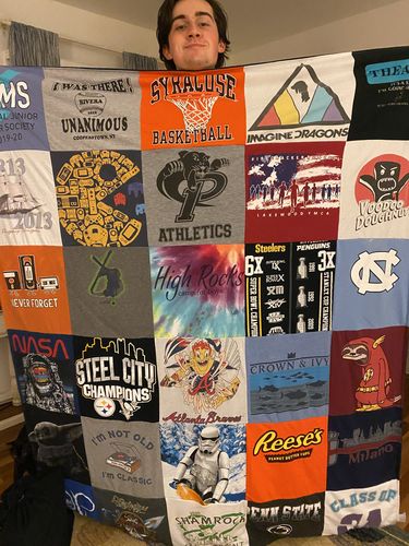 T-shirt quilt featuring syracuse basketball by Becky from NC