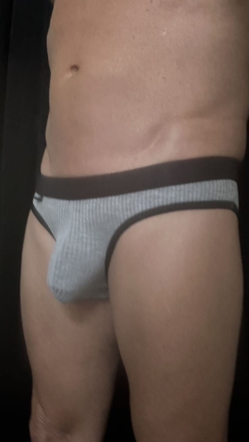 Customer photo review of 3 Pack Low Rise Soft Briefs With Support Pouch