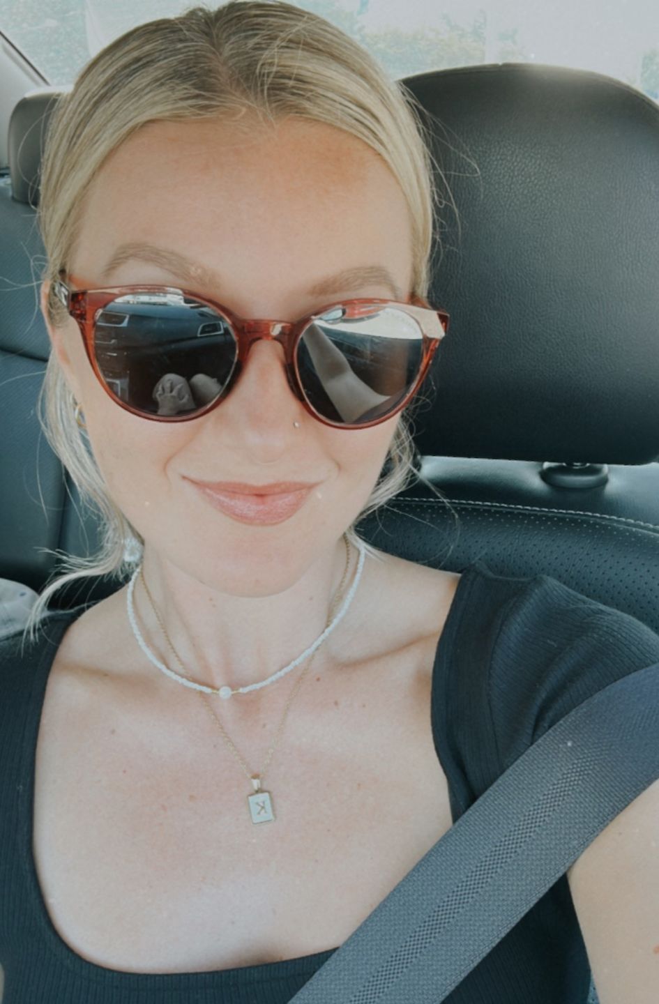 Customer photo review of Freshwater Pearl Necklace (4 Color Options)