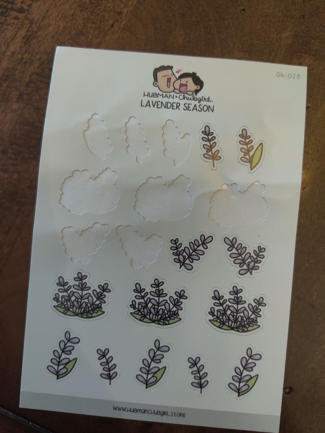 Customer photo review of Lavender Season Planner Stickers
