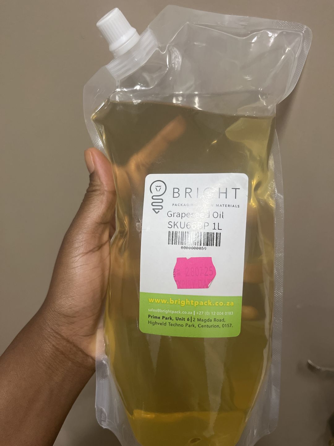 Customer photo review of Grapeseed Oil