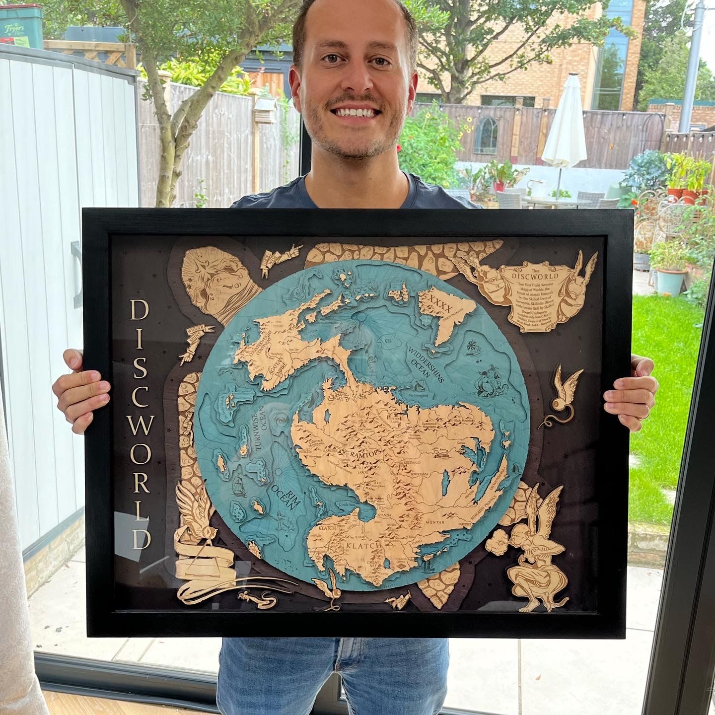 Customer photo review of 3D DISCWORLD MAP
