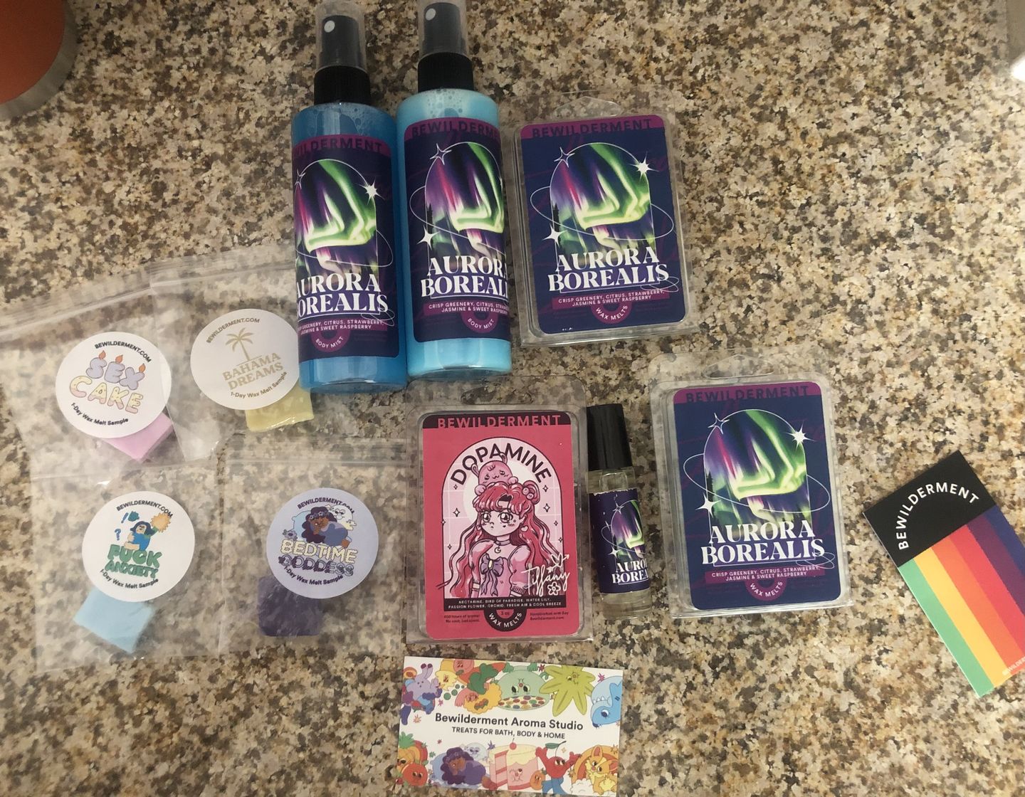 Customer photo review of Aurora Borealis Wax Melts