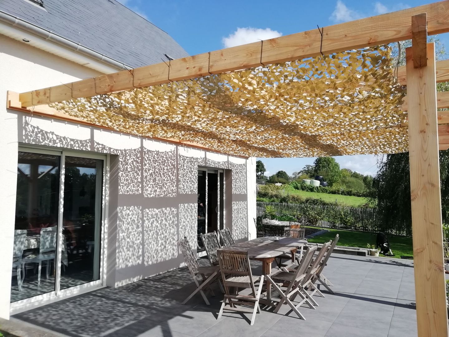 Customer photo review of Filet de camouflage renforcé sable