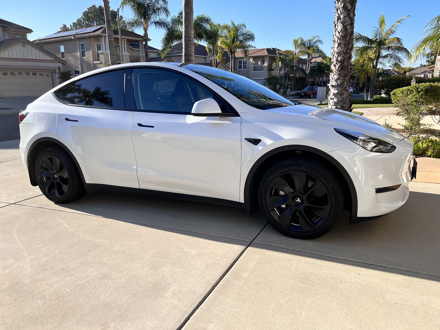 Customer photo review of TESPLUS 19'' Induction Style Wheel Cover for Model Y