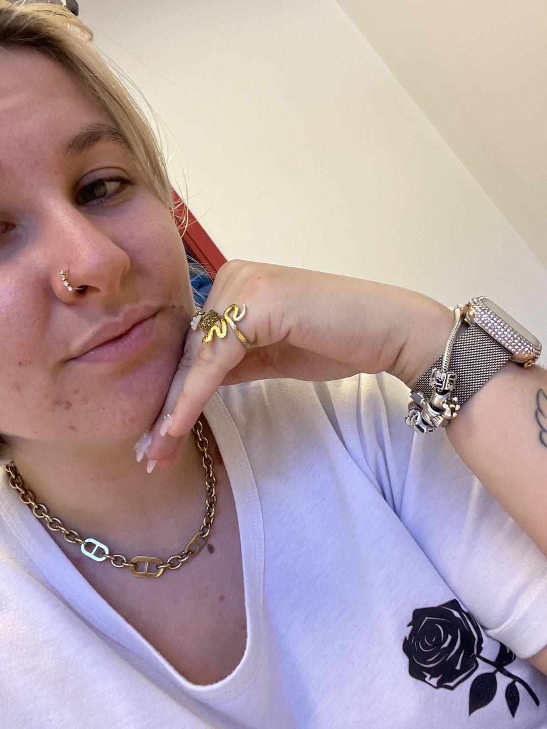 Customer photo review of Le vrai piercing Amalya