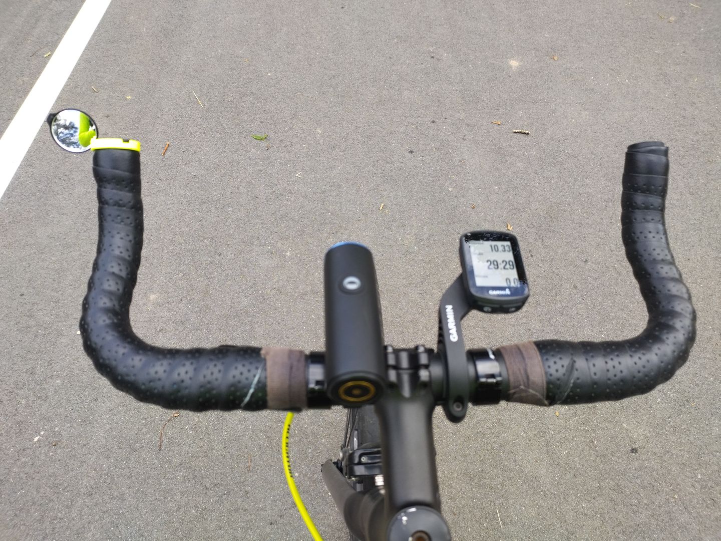Customer photo review of CORKY | Dropbar Rear Mirror