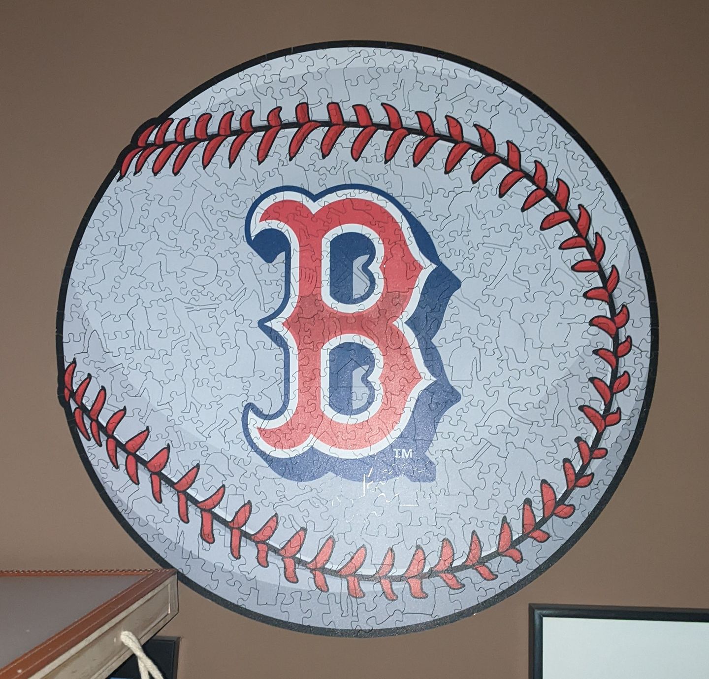 Customer photo review of Boston Red Sox® - Official Wooden Puzzle