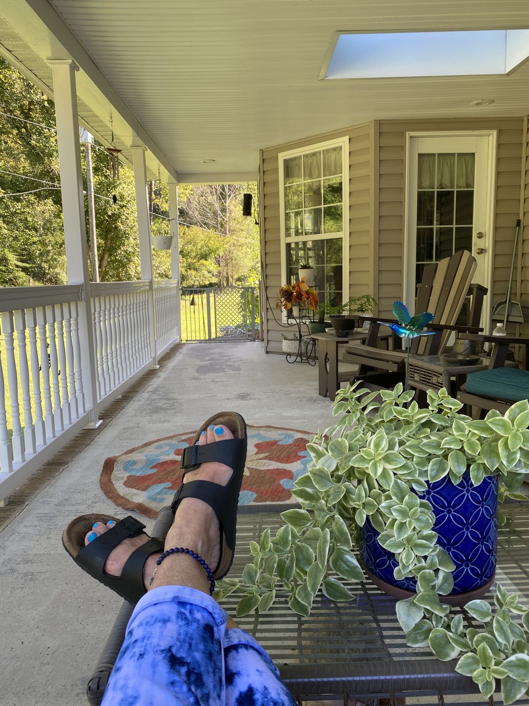 Customer photo review of Divine Truth - Lapis Lazuli Anklet