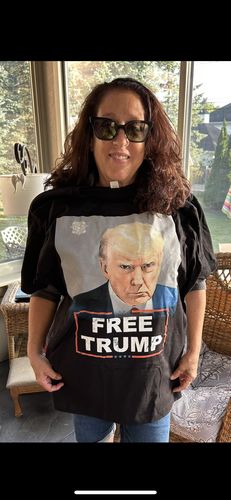 Customer photo review of Trump Mugshot T-Shirt