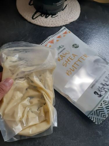 Customer photo review of Premium + Authentic Raw Shea Butter