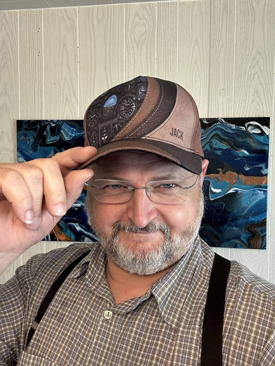Customer photo review of Personalized Pilot Classic Cap, Personalized Gift for Pilot