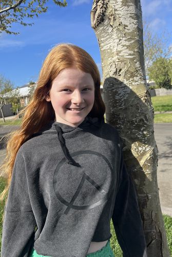 Customer photo review of The Hemp Cropped Hoodie in Vintage Black