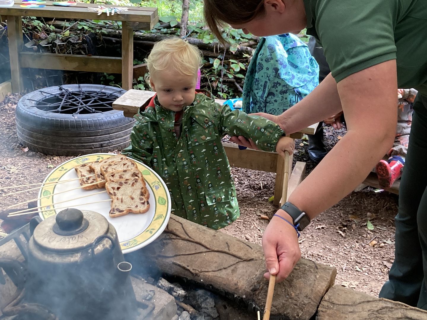 Customer photo review of Rocket To The Stars Waterproof Recycled Raincoat
