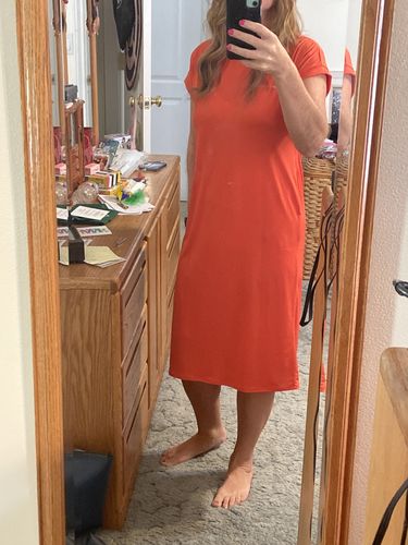 Customer photo review of Brigitte Brianna Luxe Dress