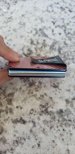 Customer photo review of Carbon Fiber Wallet