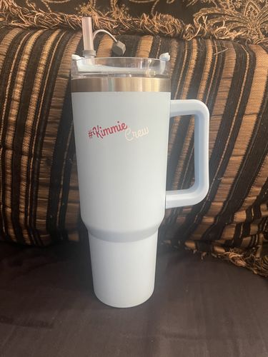 Customer photo review of NEW Kimmiecrew  40oz Travel Tumbler 062123