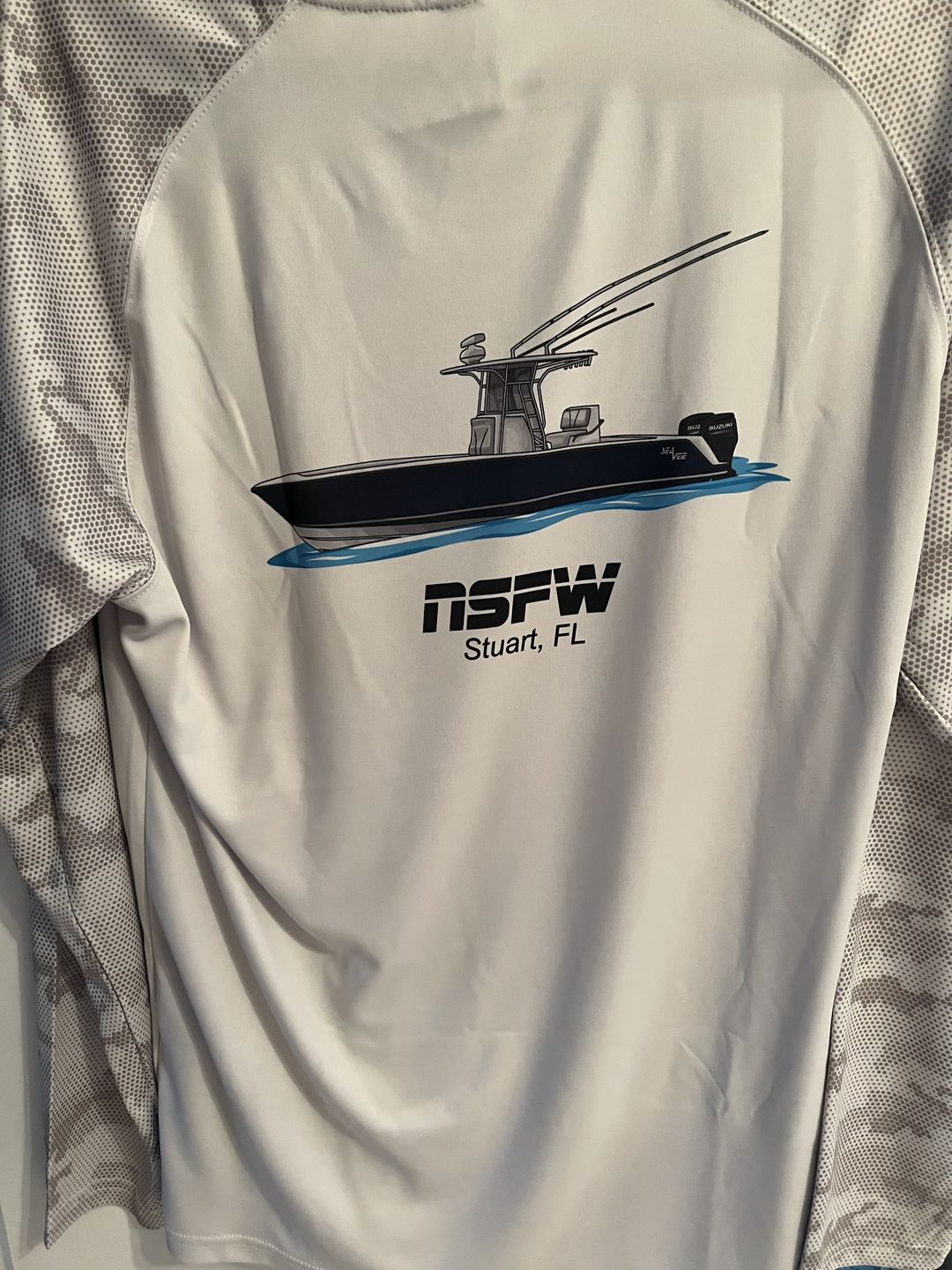 Customer photo review of Camouflage Dri-Fit Long Sleeve Custom Shirts