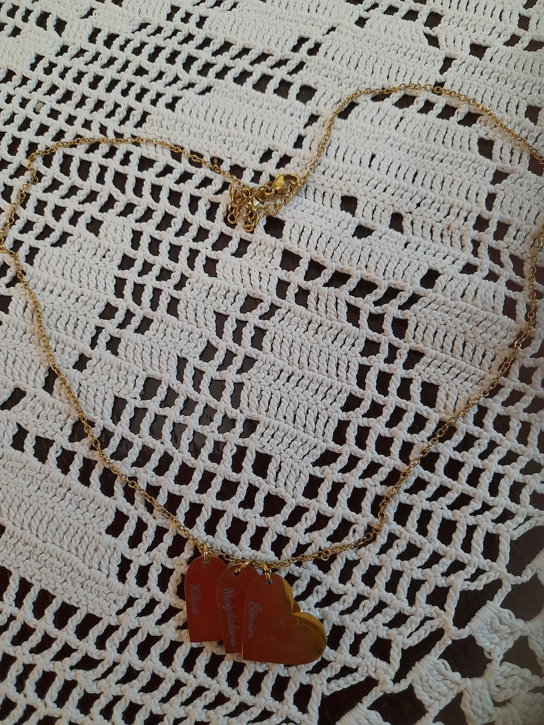 Customer photo review of Ogrlica: Heart Pendants
