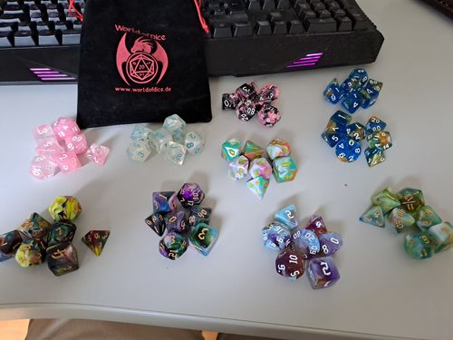 Customer photo review of Mystery Bag of Holding mit 10x7 Würfel