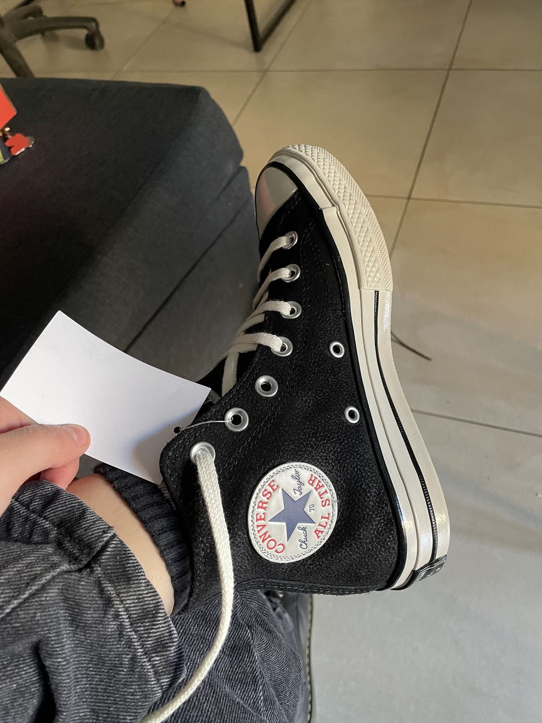 Customer photo review of Zapatillas Converse Chuck 70 Hi Negro Blanco