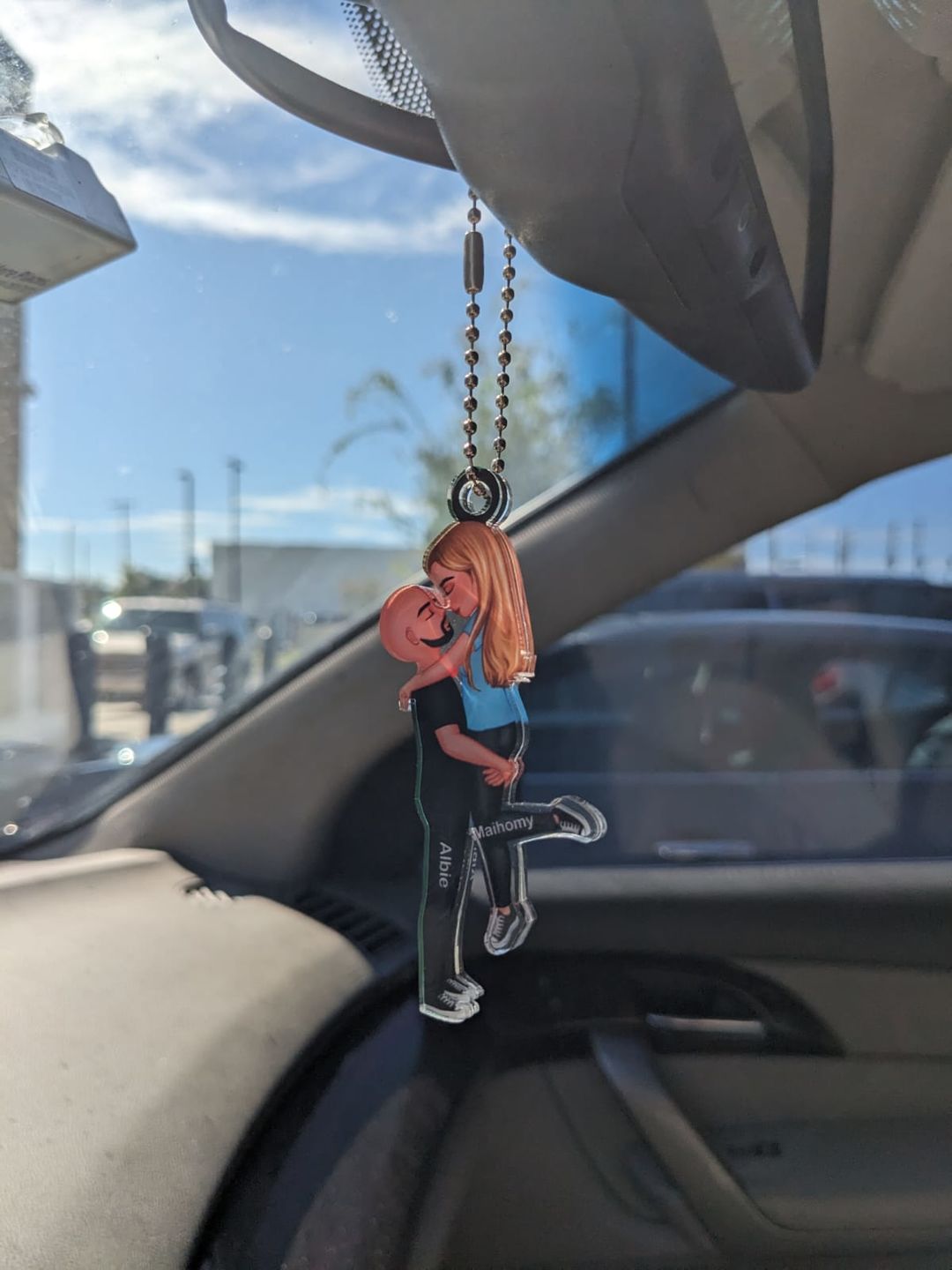 Customer photo review of Hug Couple Personalized Ornament Perfect Gift For Your Lover
