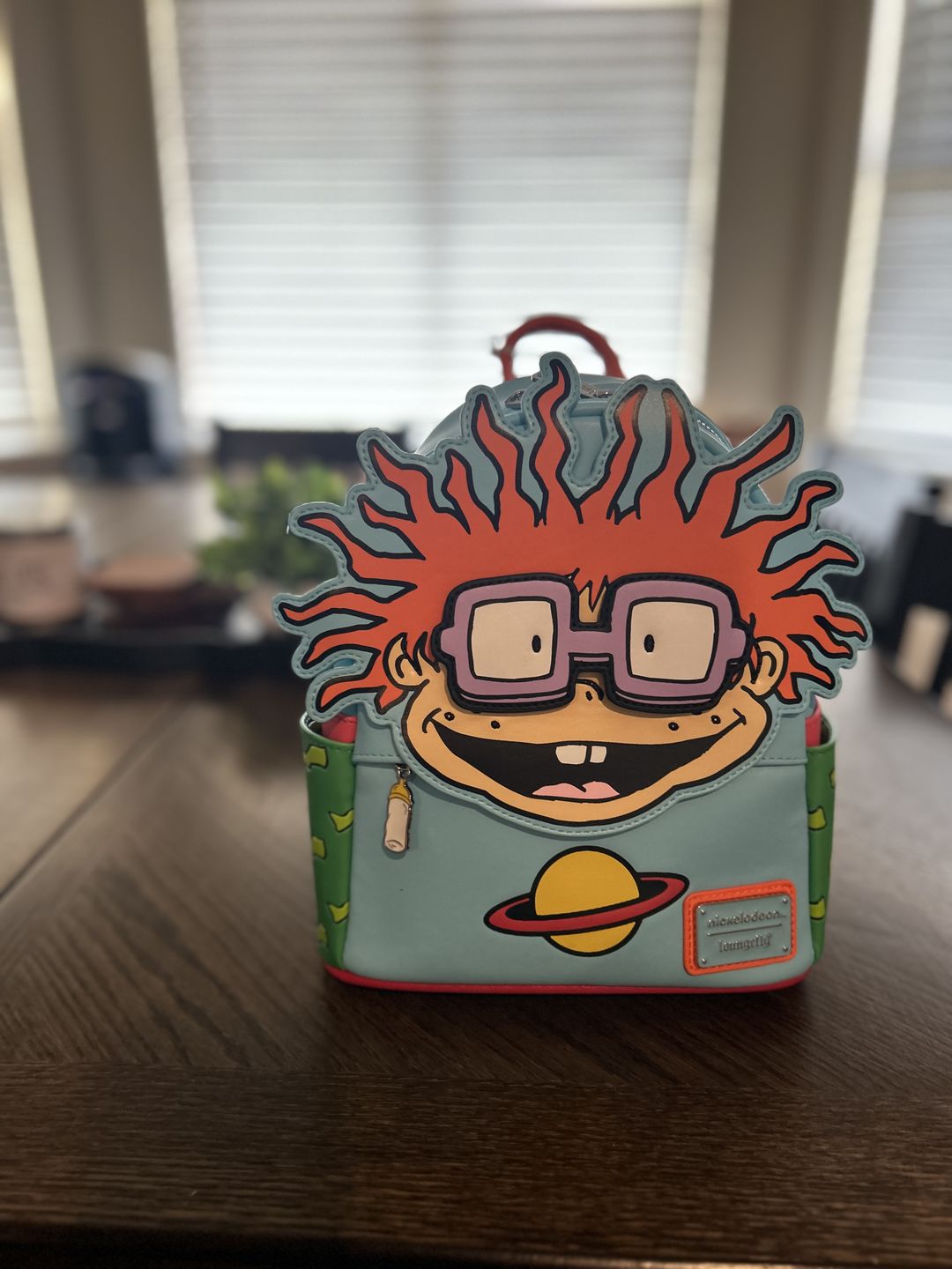 Customer photo review of 707 Street Exclusive - Loungefly Nickelodeon Rugrats Chuckie Cosplay Mini Backpack With Removable Glasses