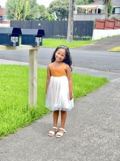 Customer photo review of My Little Sunshine Cotton Dress - Spring Blooms