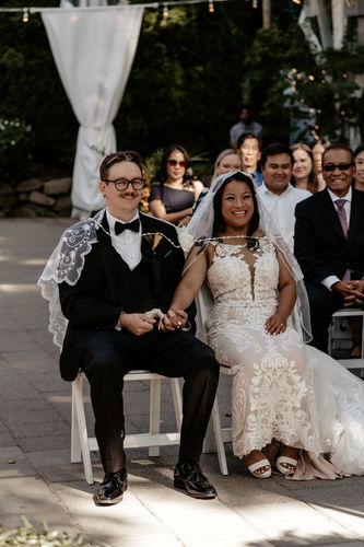 Customer photo review of The Embroidered Filipino Unity Veil