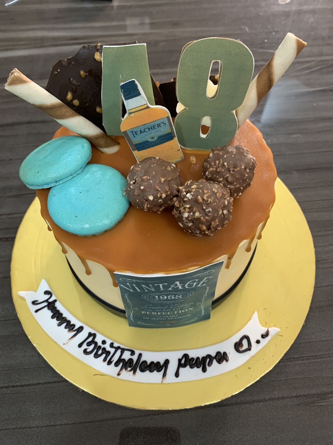 Customer photo review of Blueberry Baked Cheesecake