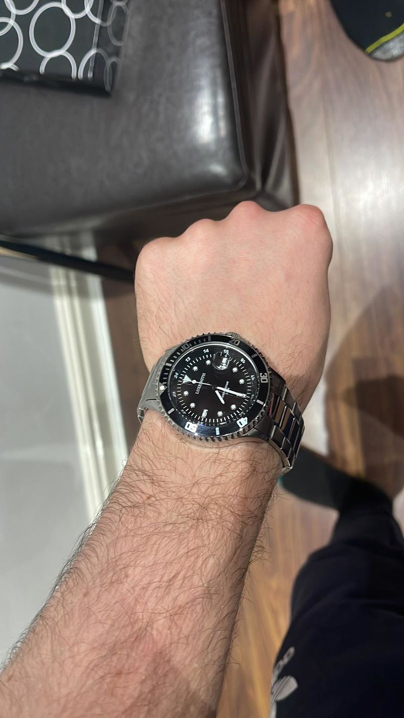Customer photo review of Luxesmith Midnight Edition - Men's Watch