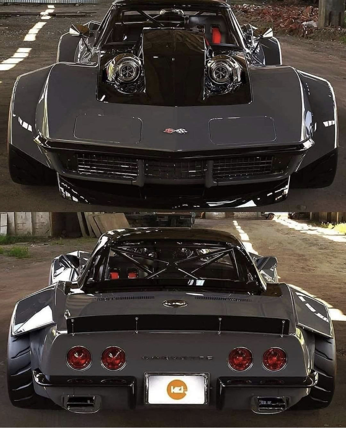 Customer photo review of Corvette C7 ZR1 Conversion Front Bumper Kit