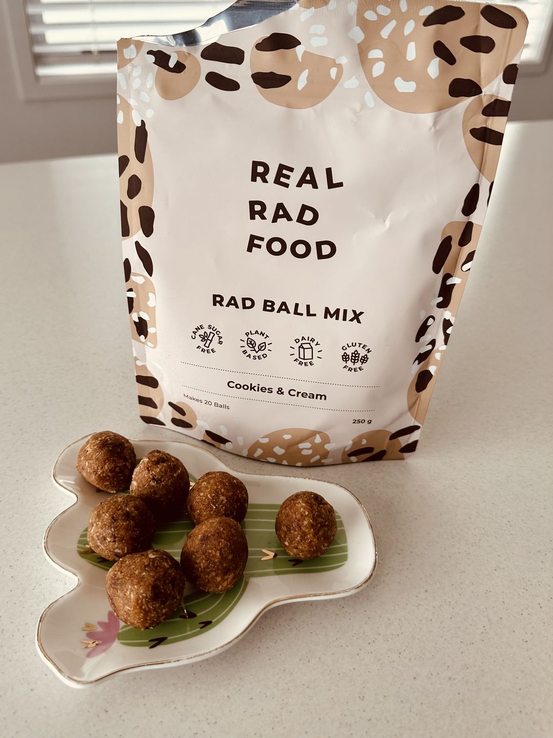Customer photo review of Cookies & Cream Rad Ball Mix