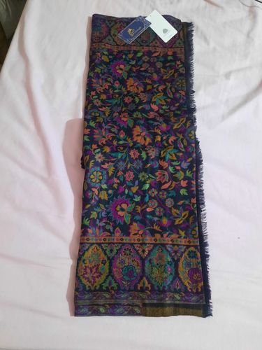 Customer photo review of Pashtush Womens 100% Pure Wool Twin Color Reversible Ethnic Weave Shawl, Soft And Warm, With Woolmark Certificate Black
