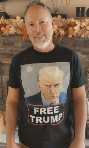 Customer photo review of Trump Mugshot T-Shirt