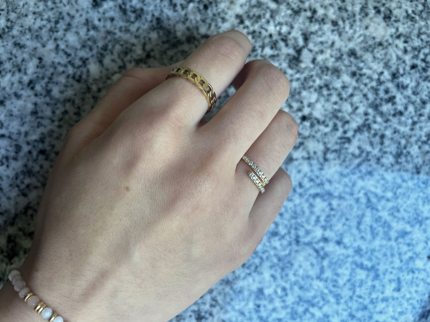 Customer photo review of Chain Ring | 18K vergoldet
