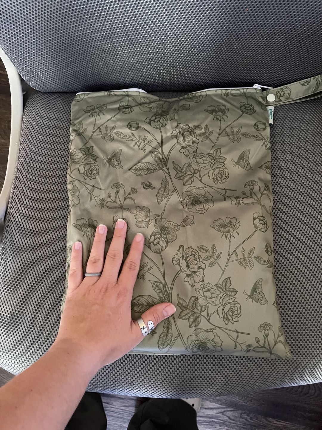 Customer photo review of Basics Water Resistant Small Wet Bag Travel Bag with Two Pockets