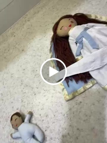 Customer video review of Baby Jesus Rag Doll & Wrap Carrier Set
