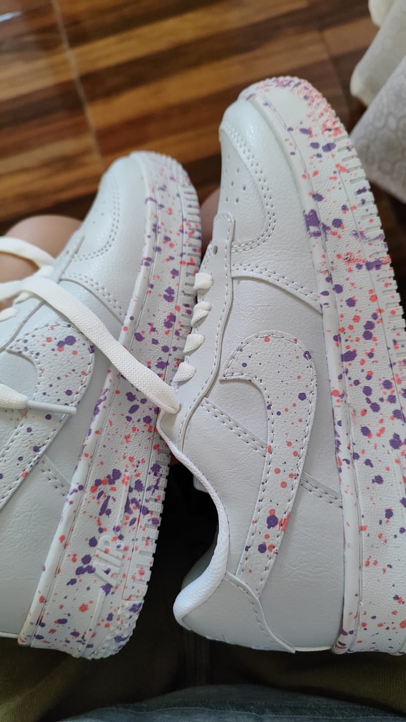 Customer photo review of Tenis 270 Plus Charpeado Coral Lila