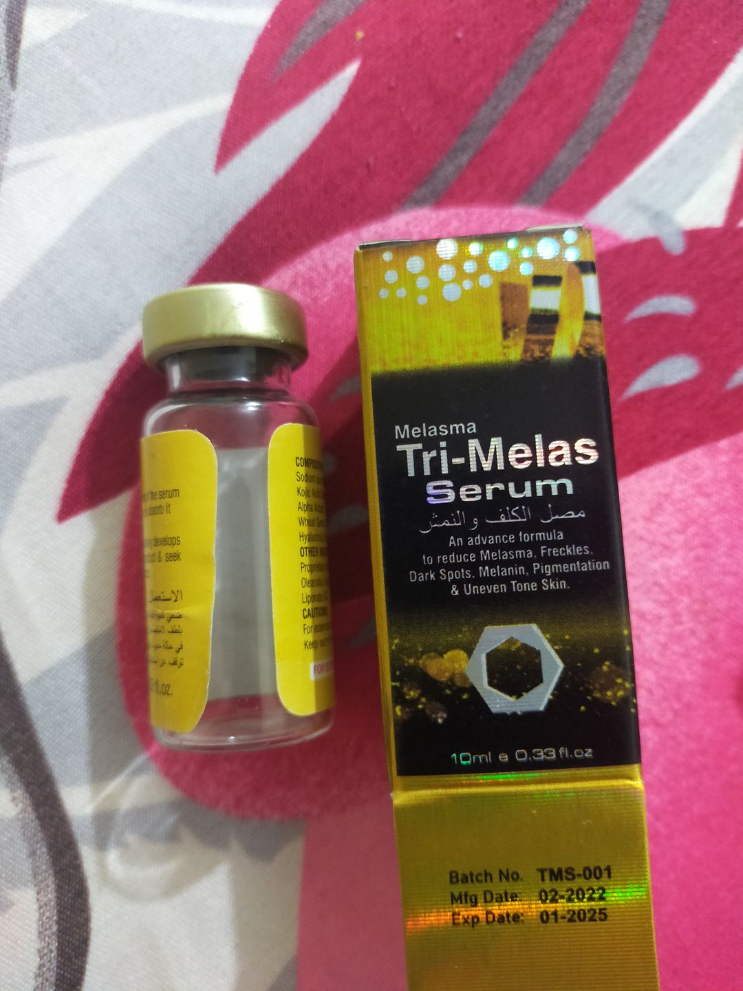 Customer photo review of TRI MELAS SERUM